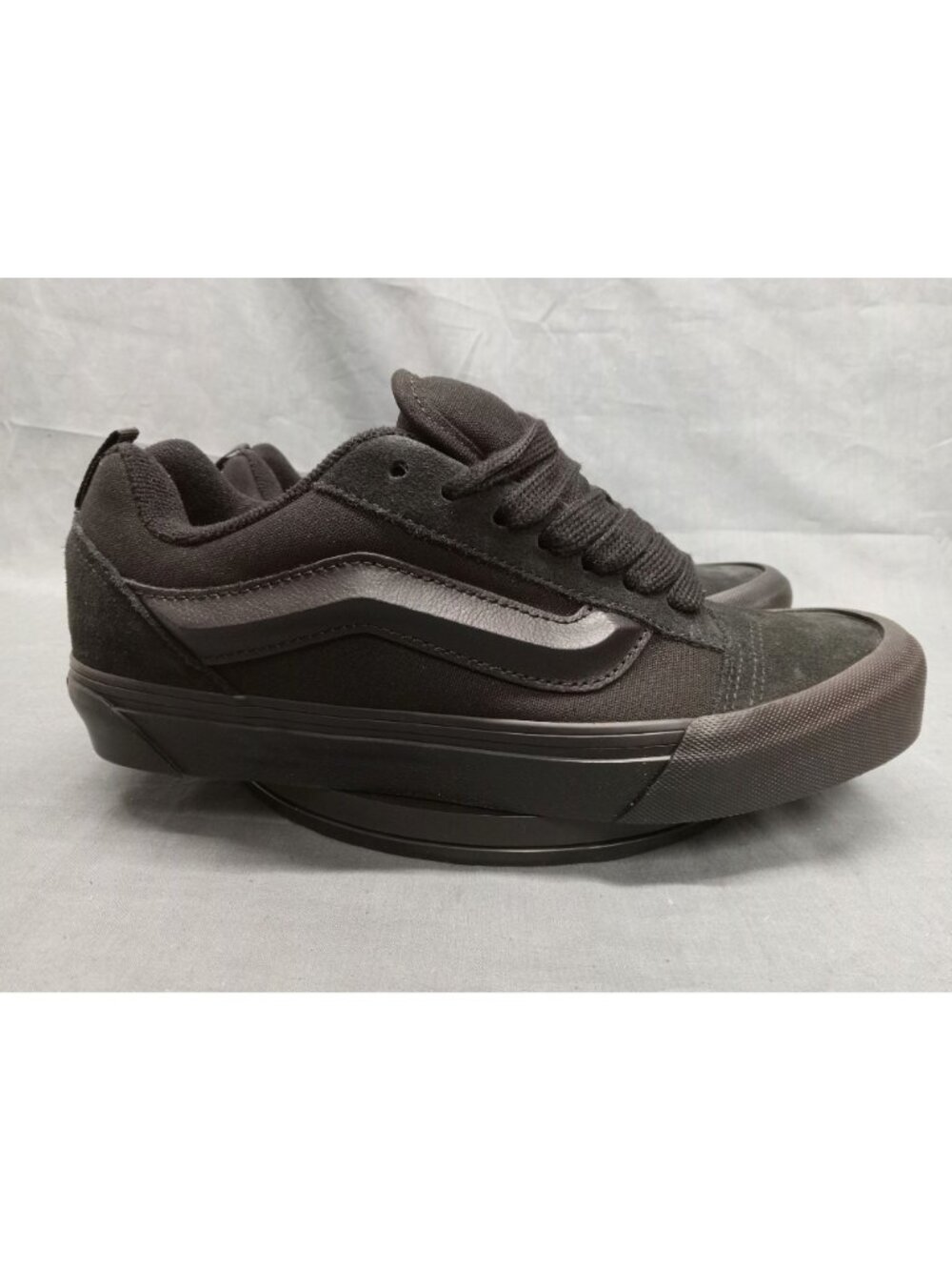 Vans Knu School (GS) Suede & Canvas Triple Black Boys Size 5.5 NEW NO BOX! - Picture 9 of 11